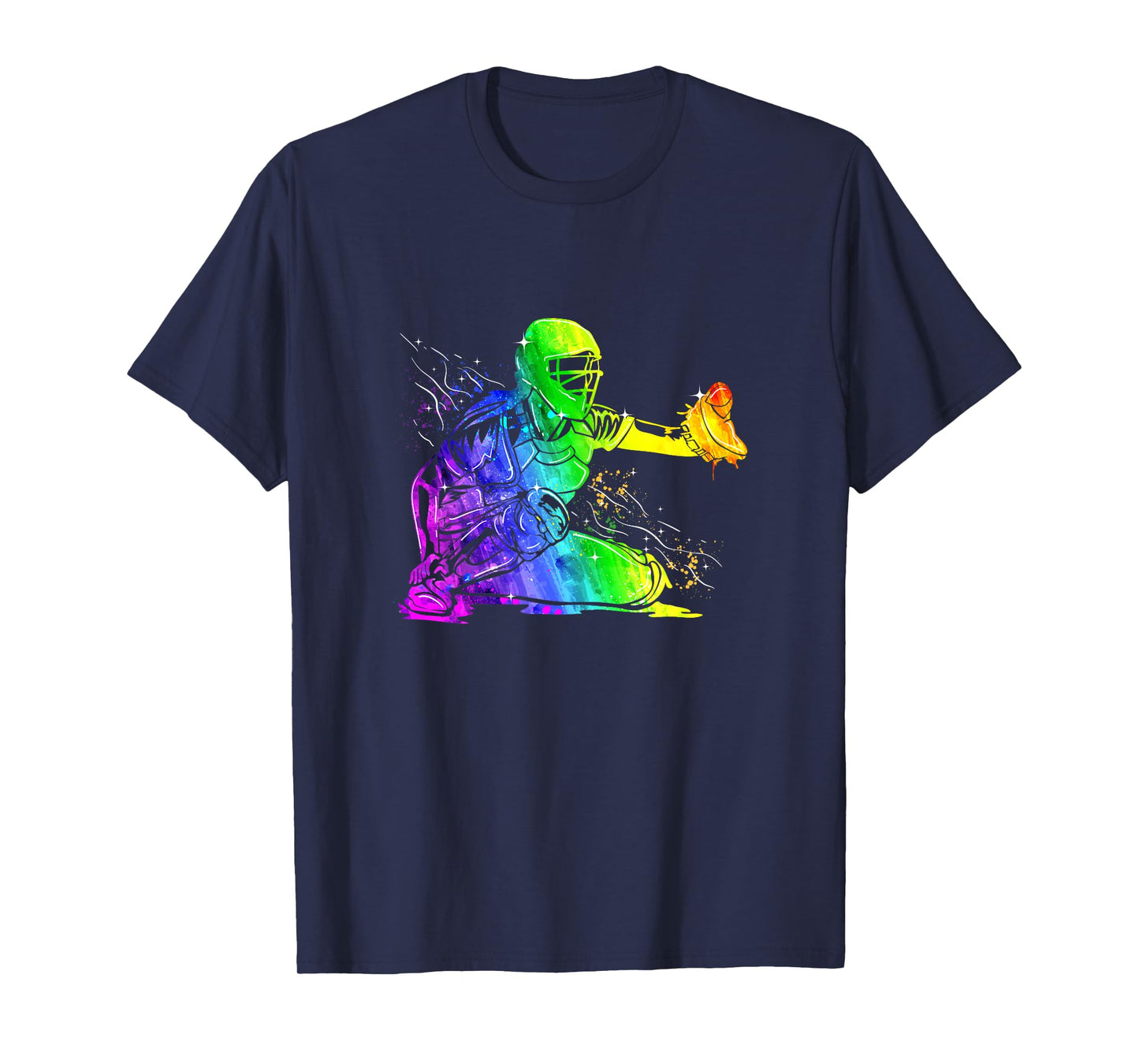 Softball Catcher Sports Design- Women Girls Softball Player T-Shirt