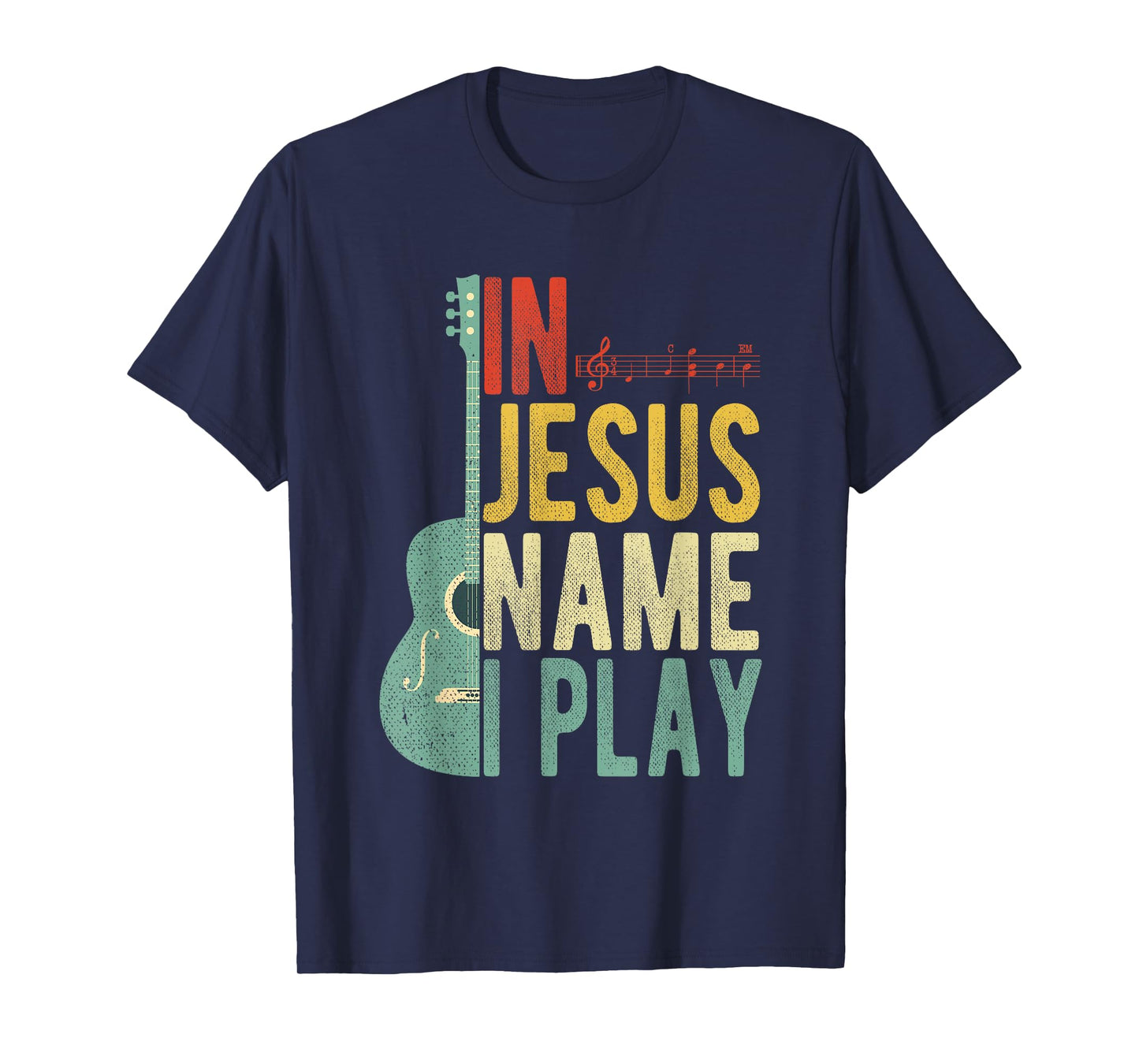 In Jesus Name I Play Guitar T-Shirt