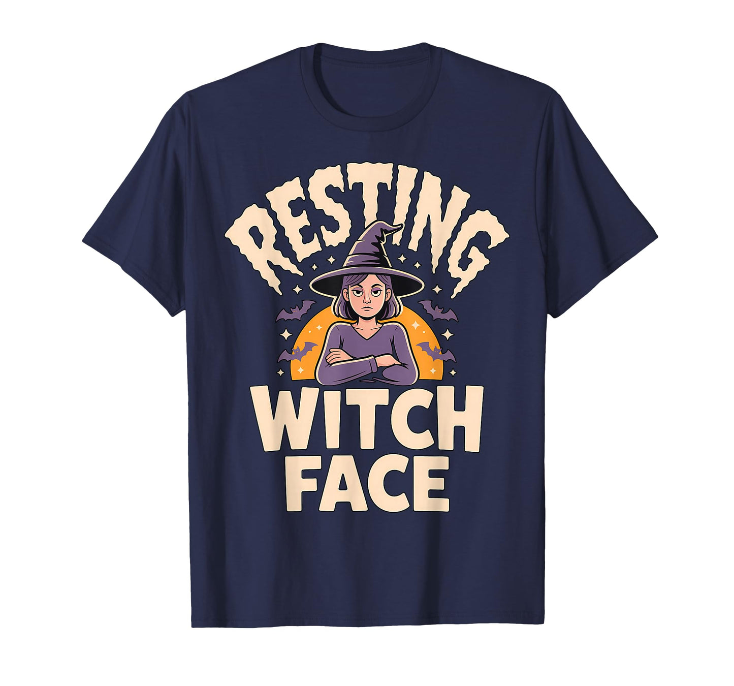 Resting Witch Face Funny Halloween Witch Spooky T-Shirt