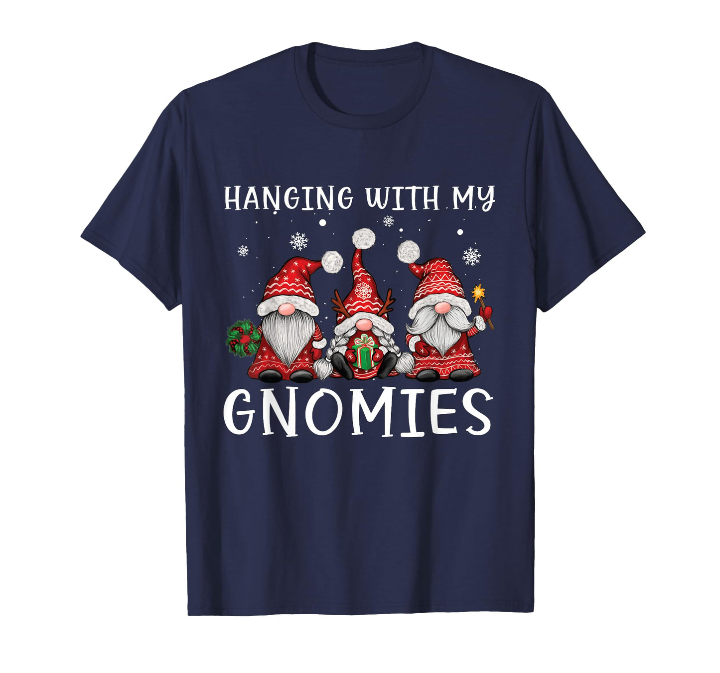 Hanging with My Gnomies Matching Family Christmas Gnome T-Shirt