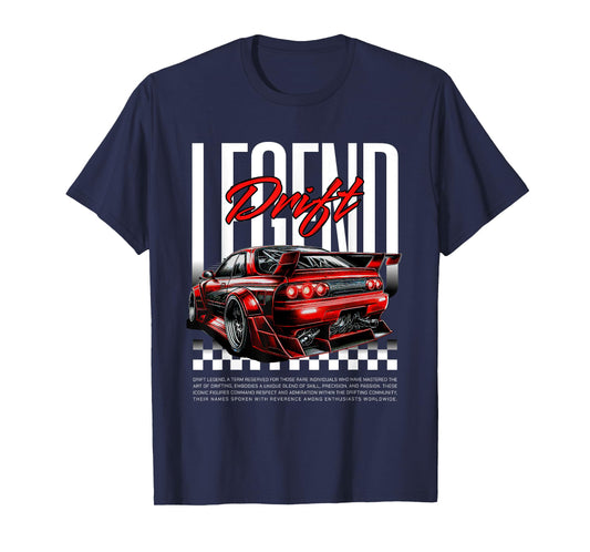 Cool Retro Vintage Japanese JDM Tokyo Japan Drift Race Car T-Shirt