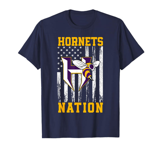 Hampton Hornets Logo Nation HS T-Shirt