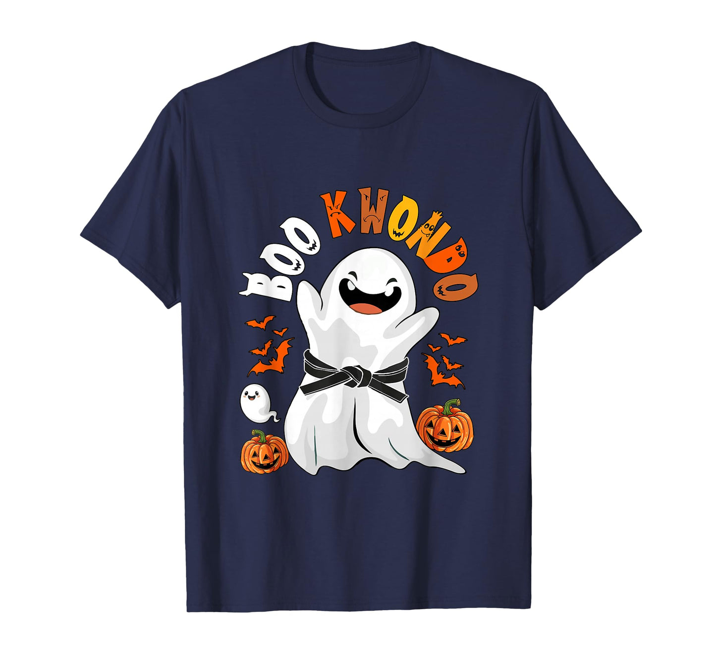 Boo Taekwondo Halloween Ghost Costume Martial Arts Lover T-Shirt