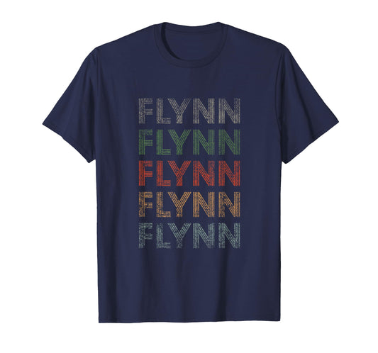 Flynn First Name Grunge Style Vintage Retro T-Shirt