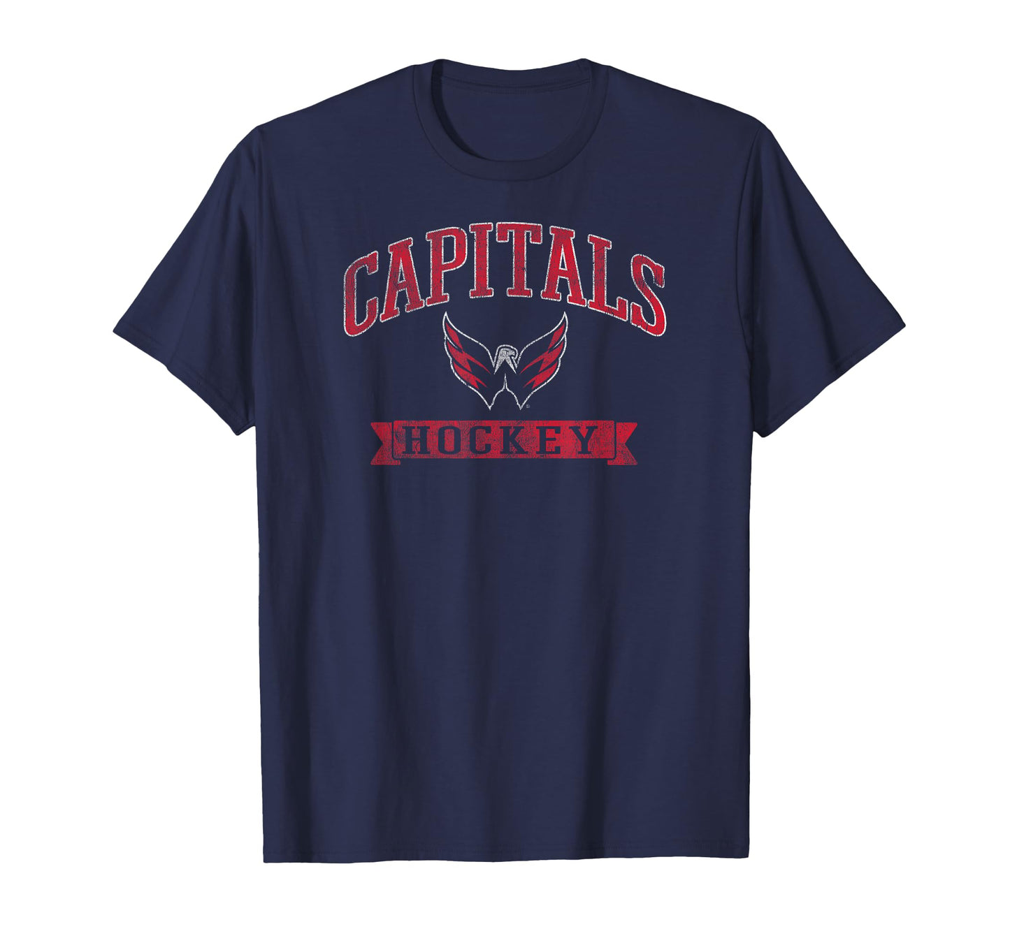Washington Capitals Vintage Hockey Navy Officially Licensed T-Shirt