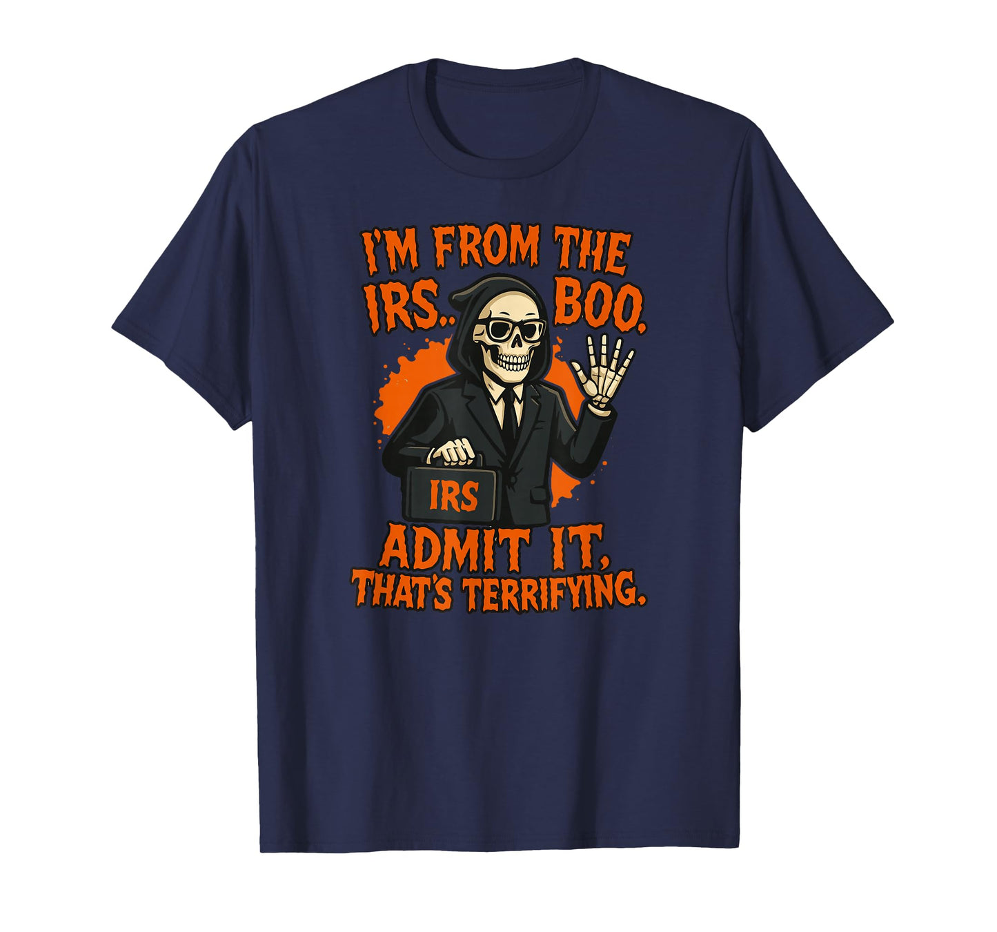Boo-Halloween, Tax Office Costume, Boo-IRS Agent, Halloween T-Shirt