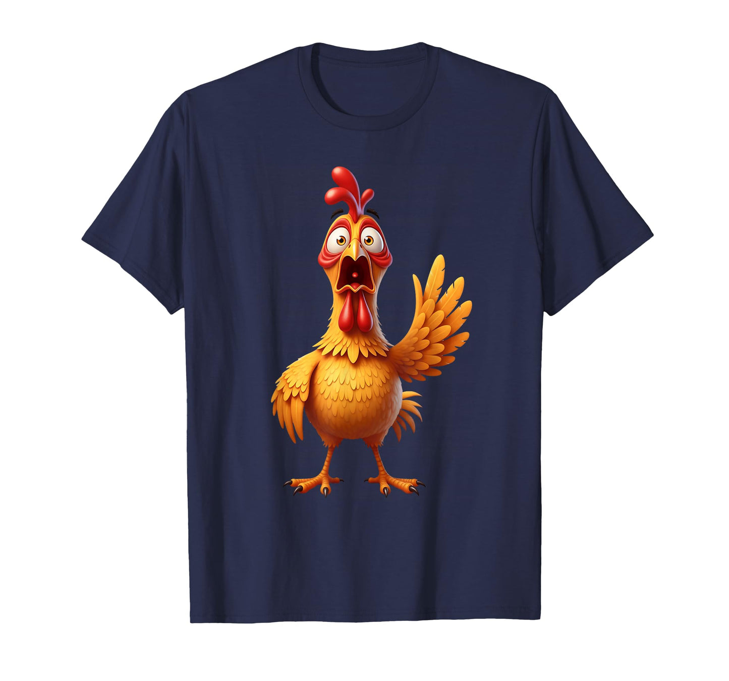 Halloween Funny Spooky Chicken with Eyes Out Women Kids T-Shirt