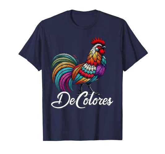DeColores Cursillo Rainbow Rooster Catholic T-Shirt