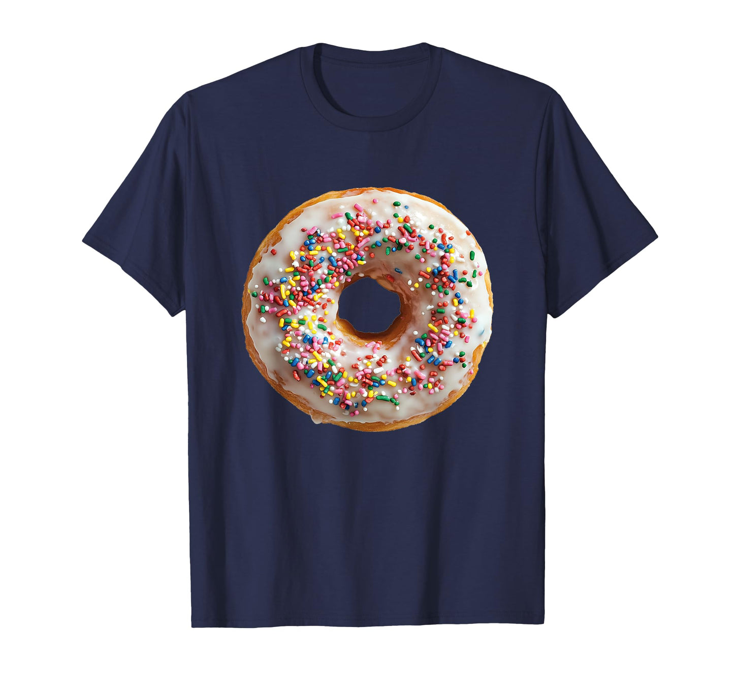 Candy Designs. Unisex-Adult, Unisex-Kid Donuts Colorful Sprinkles Doughnut Funny Graphic T-Shirt