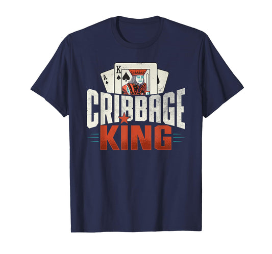 Cribbage Board Game Cribbage King Cribbage Player T-Shirt