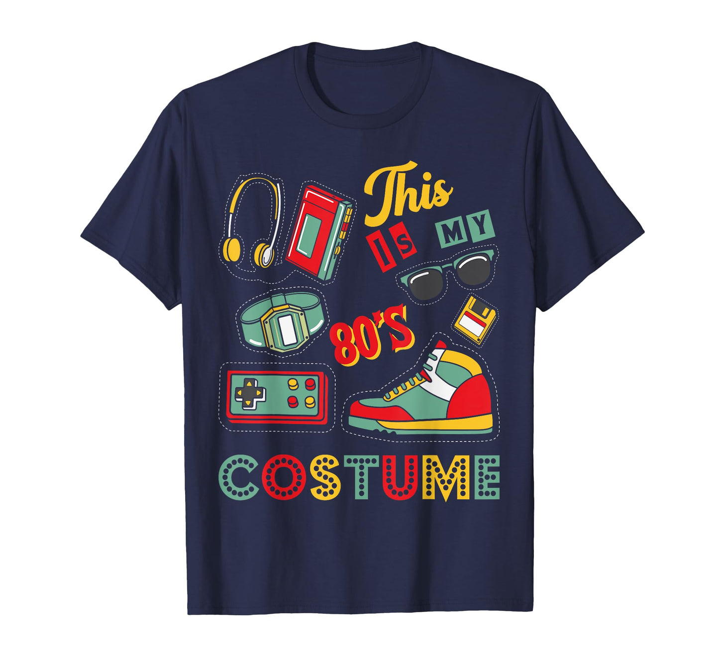 Eighties Retro 1980s Costume Birthday Party Girls & Womens T-Shirt
