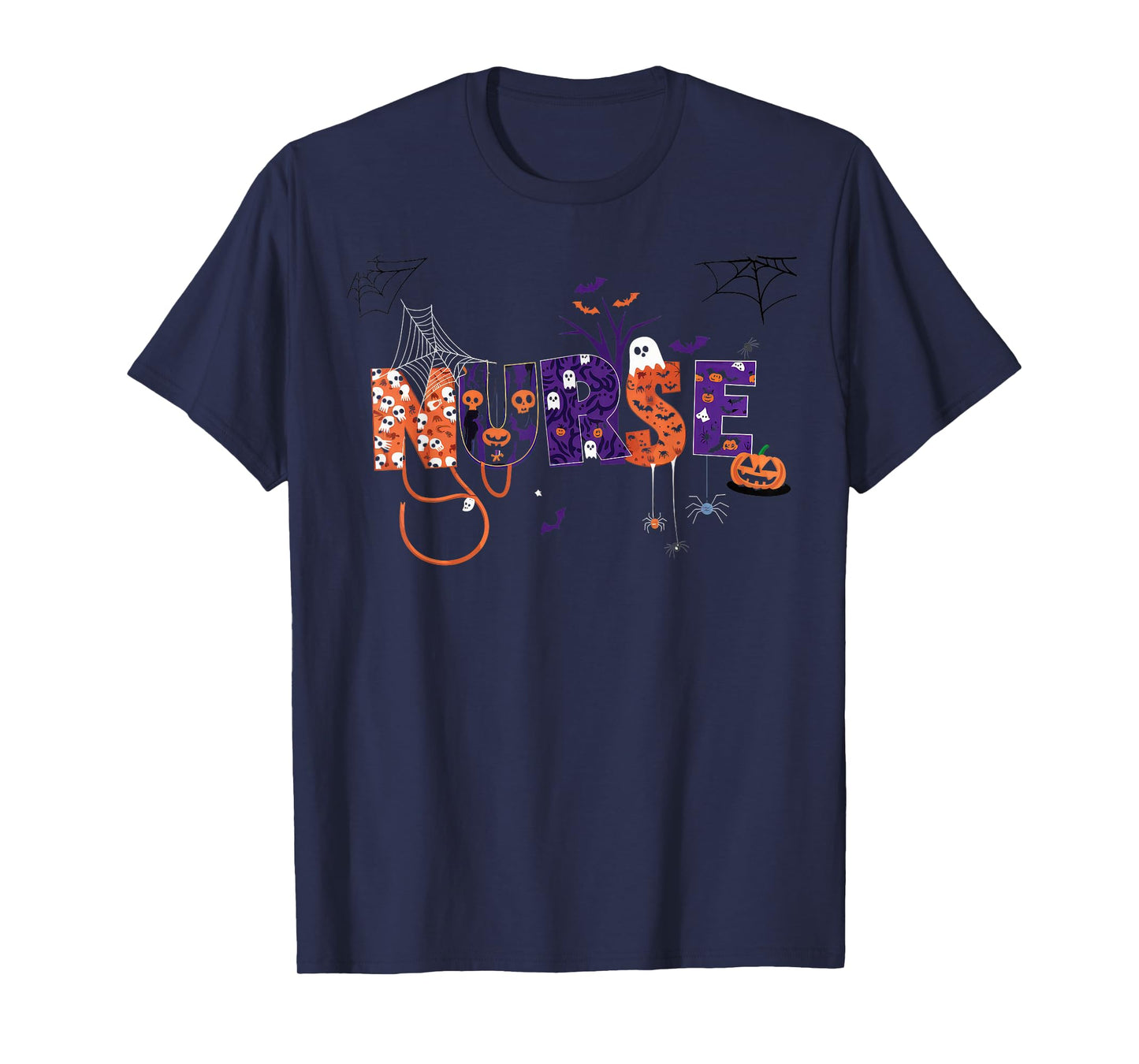 Halloween Tshirt Women Men Skeleton Witch Monster Party T-Shirt