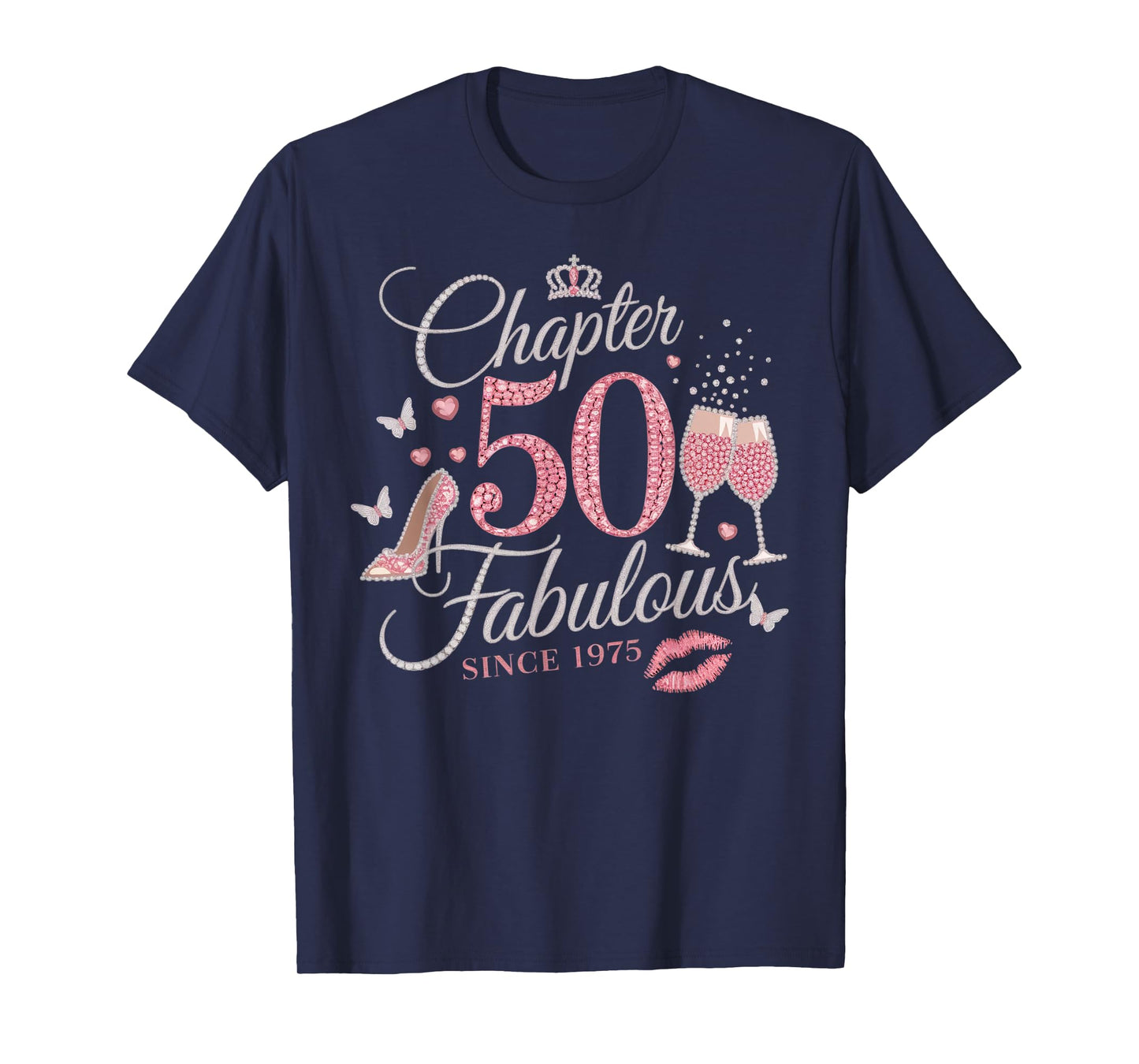 Chapter 50 Fabulous Since 1975 50th Birthday Women Girl T-Shirt