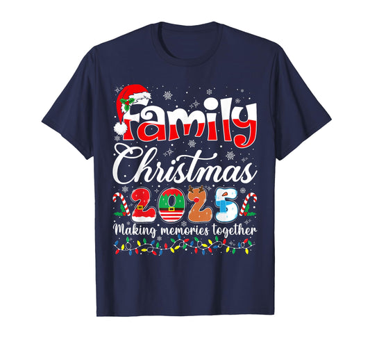 Family Christmas 2025 Matching Outfit Xmas Squad Santa T-Shirt