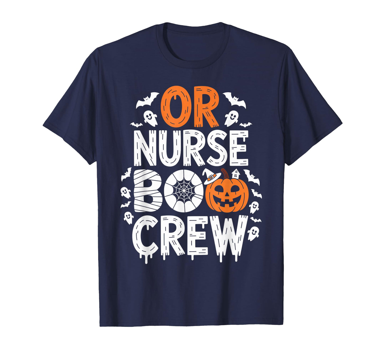 OR Nurse Boo Crew Matching Spooky Halloween Outfit T-Shirt