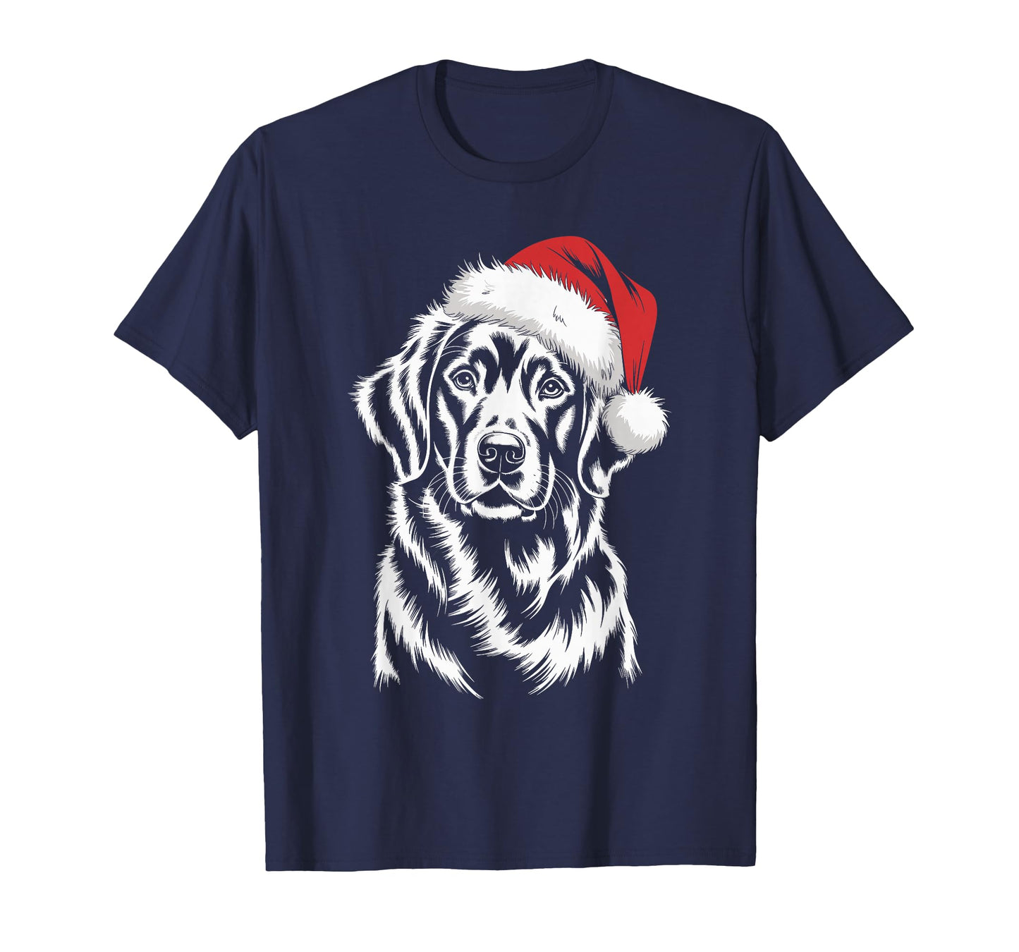 Golden Retriever Dog Santa Hat Christmas Pajama Men Women T-Shirt
