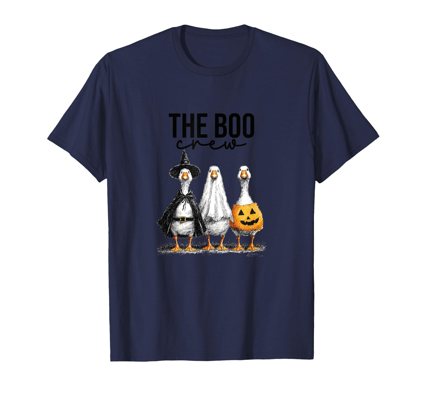 Funny Halloween Goose, Witch Ghost Cute Pet Costume T-Shirt