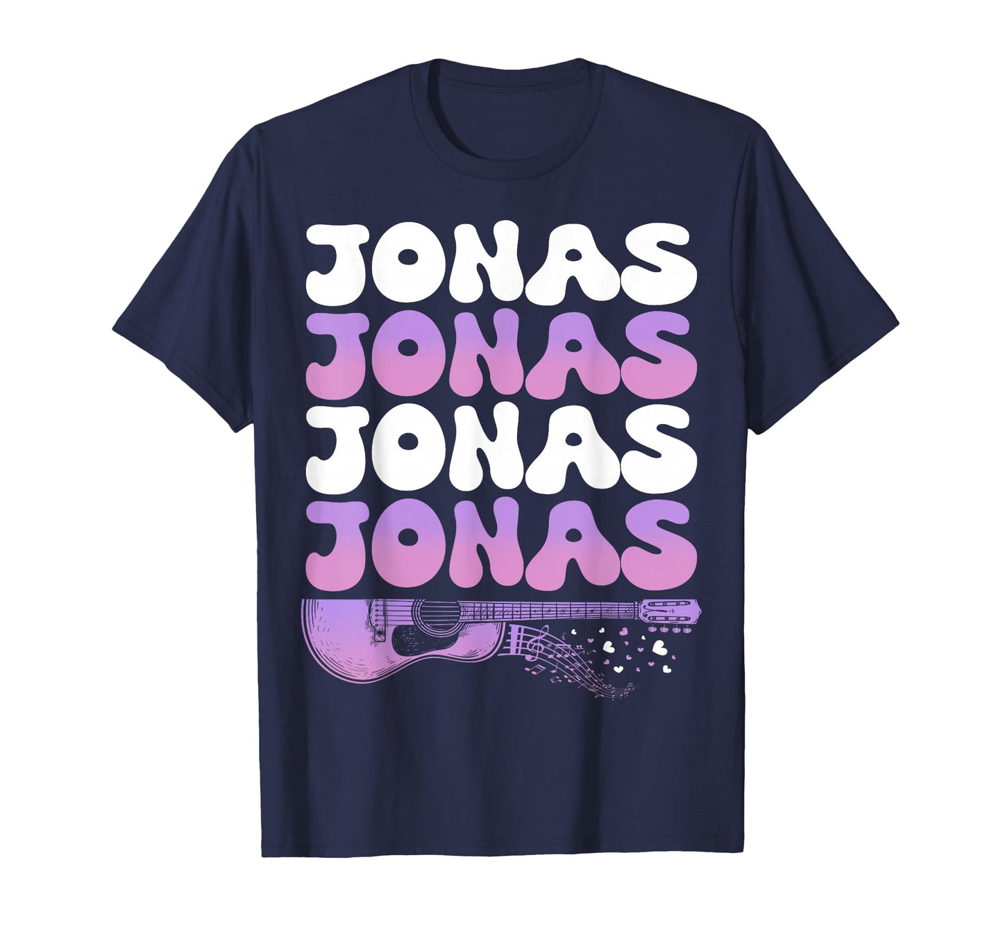 Retro Jonas First Name I Love Jonas 80's Groovy T-Shirt
