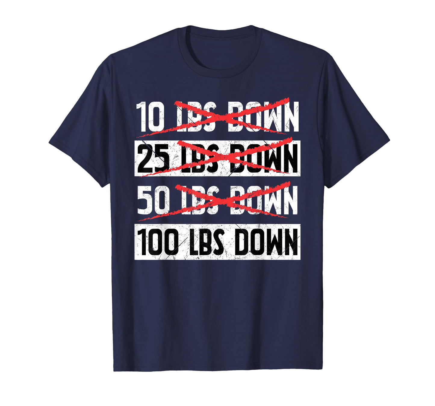 Funny Workout Gym Exercise Weight Loss 100 LBs Down Lose T-Shirt