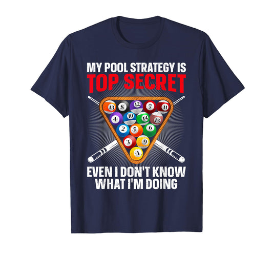 Funny Pool Player Design For Men Women 8 Ball Billiard Lover T-Shirt