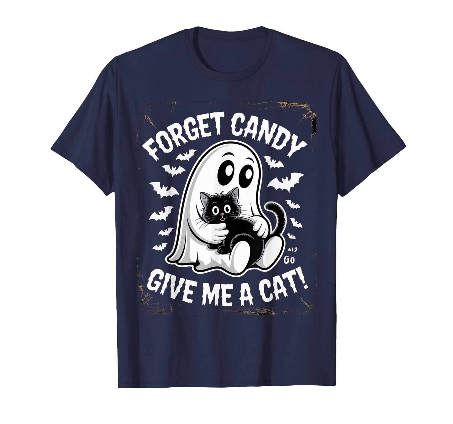 Halloween Forget Candy Give Me Cat Costume Women Men Kids T-Shirt
