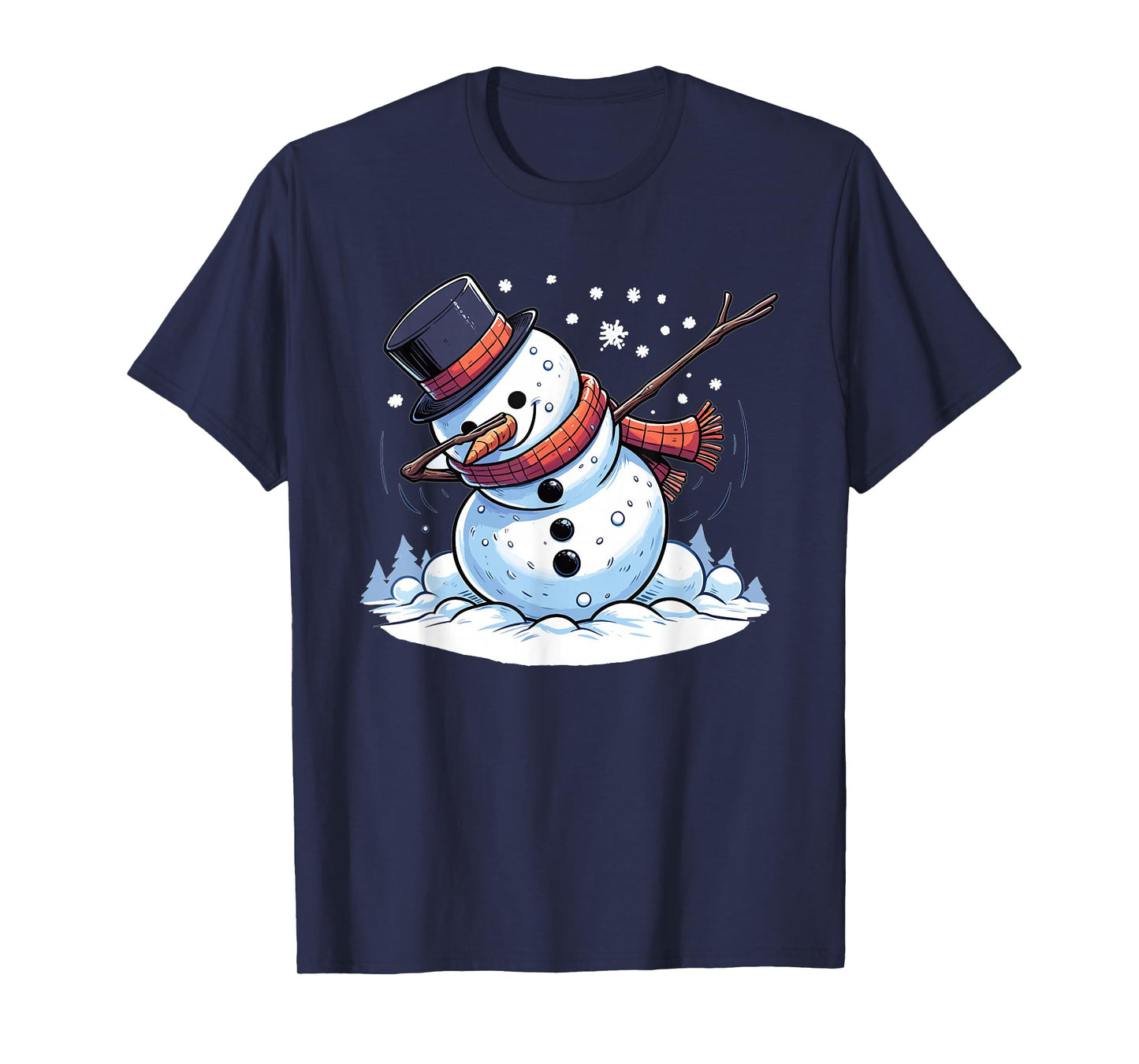 Dabbing Christmas Snowman Dab Christmas T-Shirt
