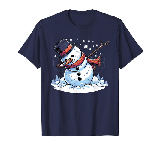 Dabbing Christmas Snowman Dab Christmas T-Shirt