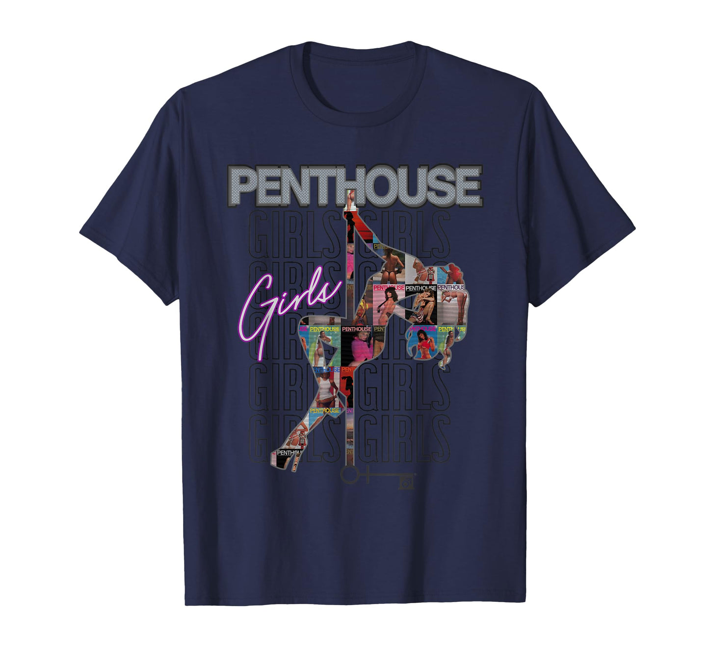 Penthouse Magazine Girls Pole Dance Burlesque Pinup Vintage T-Shirt