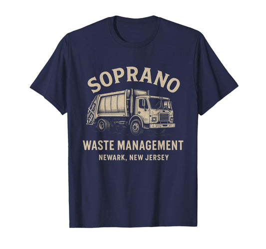 Soprano Waste Manaent Newark NJ Garbage Truck design T-Shirt