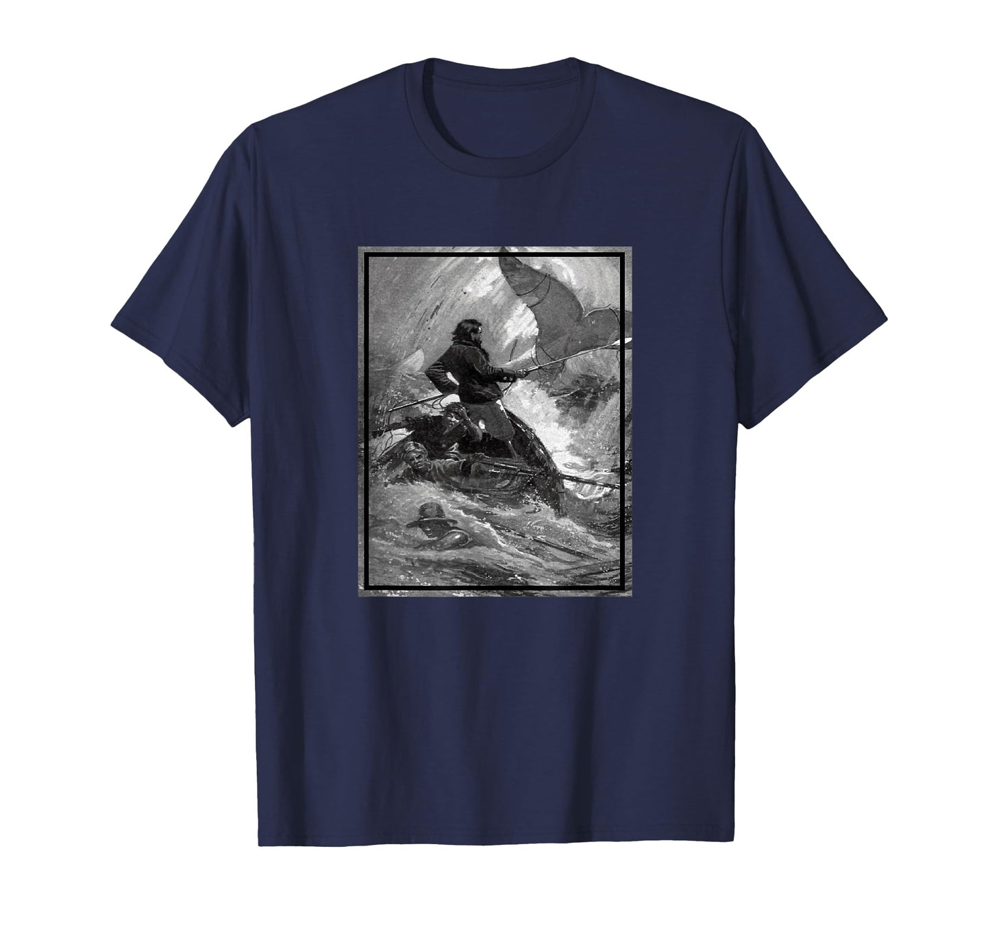 Captain Ahab in His Final Chase with Moby Dick (1902) T-Shirt