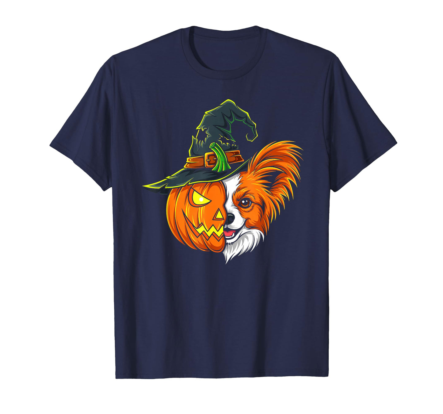 Papillon Pumpkin Jack O Lantern Halloween Kids Mens Womens T-Shirt