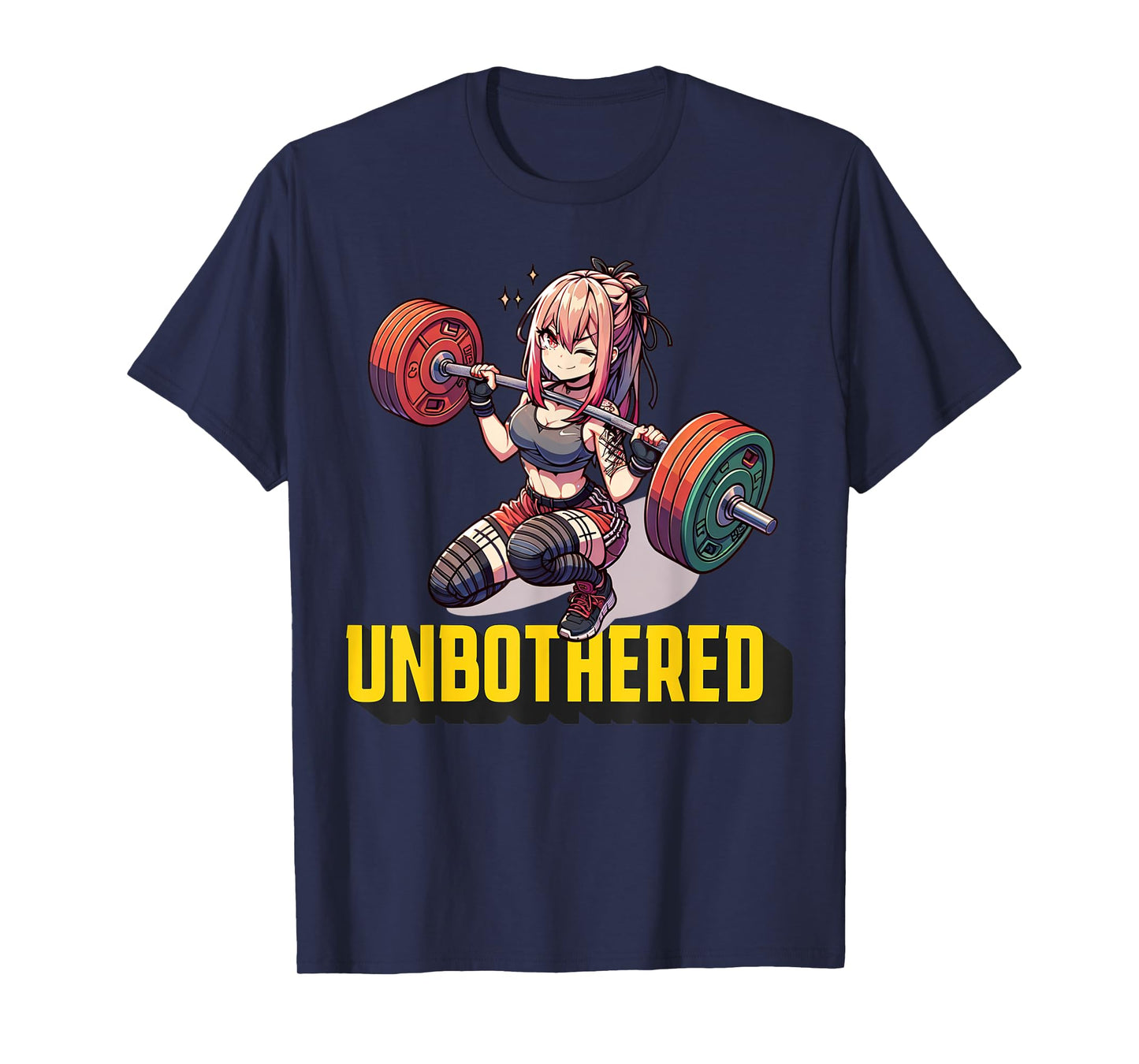 Unbothered Manga Shirt Funny Anime Workout Gym Girl Cool T-Shirt