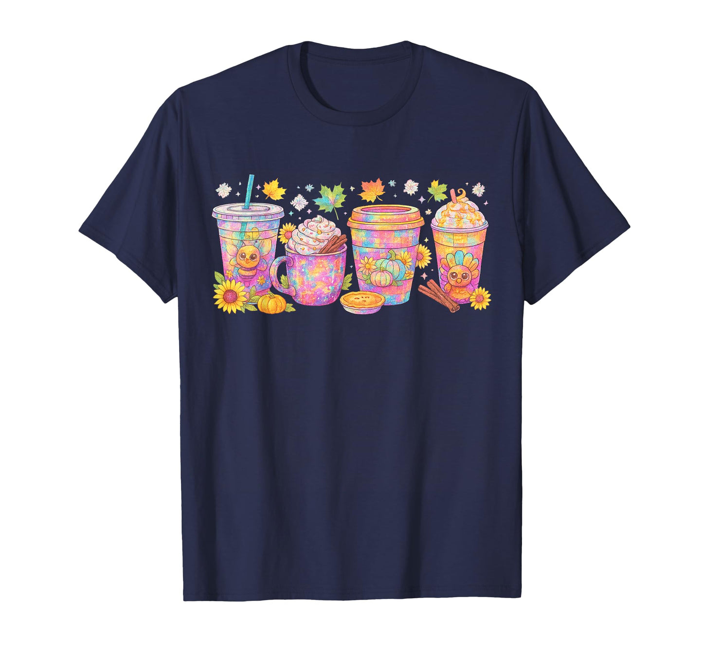 Pumpkin Spice Season Latte Coffee Lover Fall Thanksgiving T-Shirt