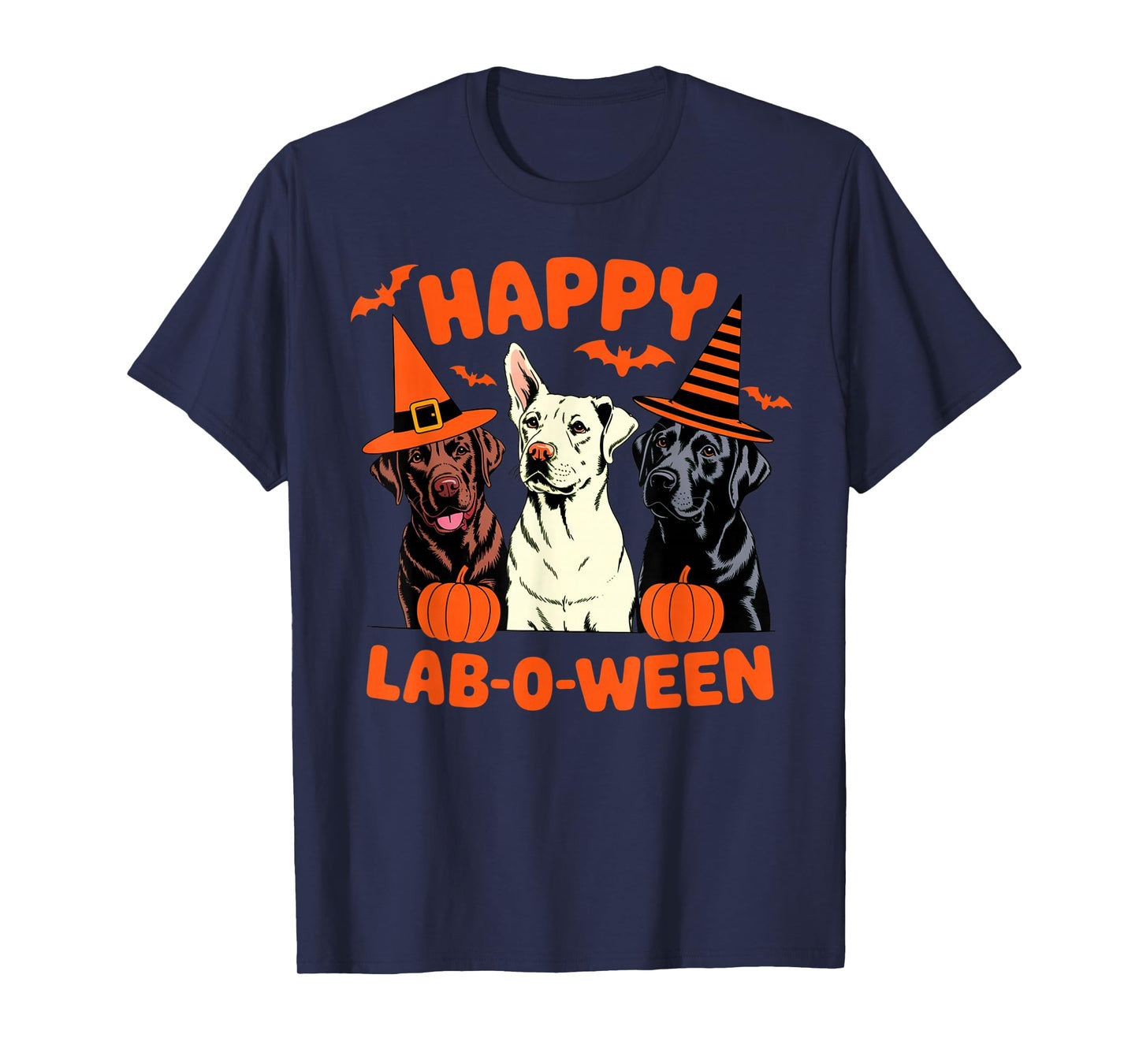Happy Lab-O-Ween Labrador Matching Family Halloween Costume T-Shirt
