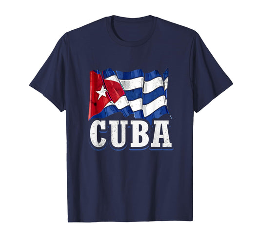 Cuba flag tshirt, cuban maps, cuba tshirts for women and men T-Shirt