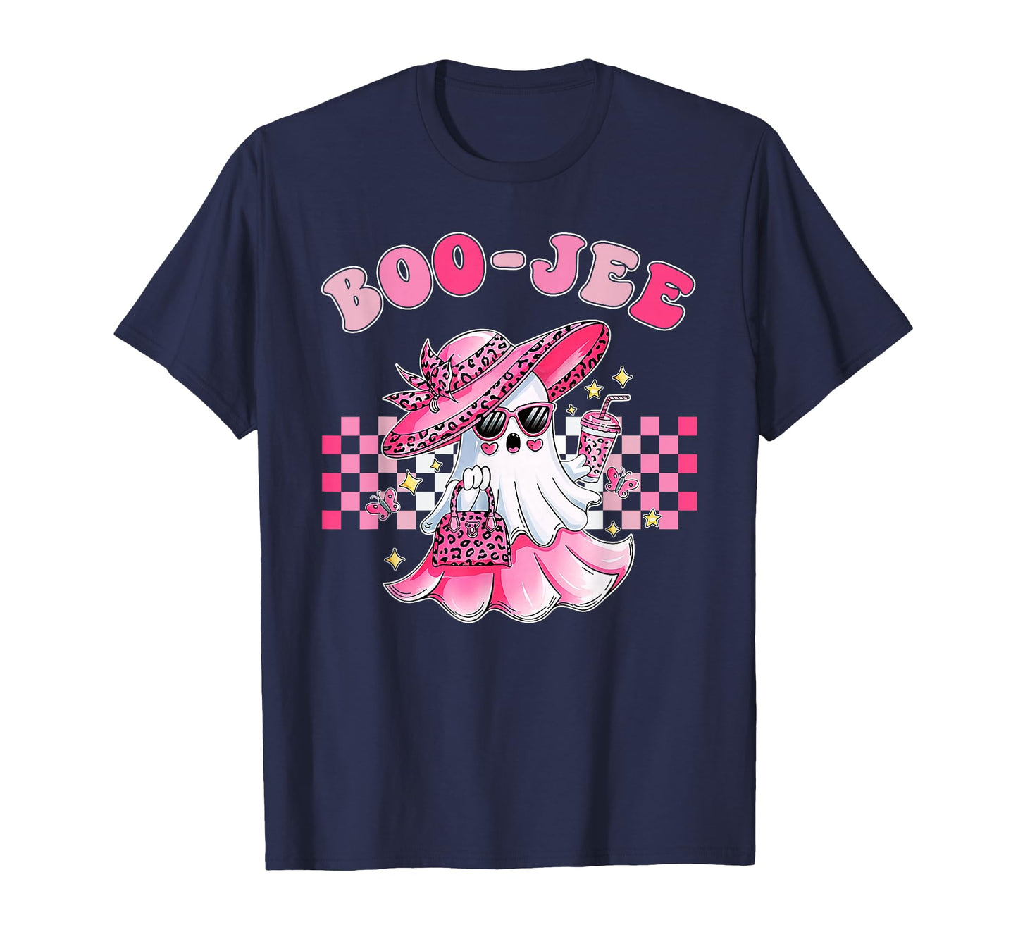 Coquette Ghost Coffee Boo-JEE Halloween Boujee Cute Ghost T-Shirt