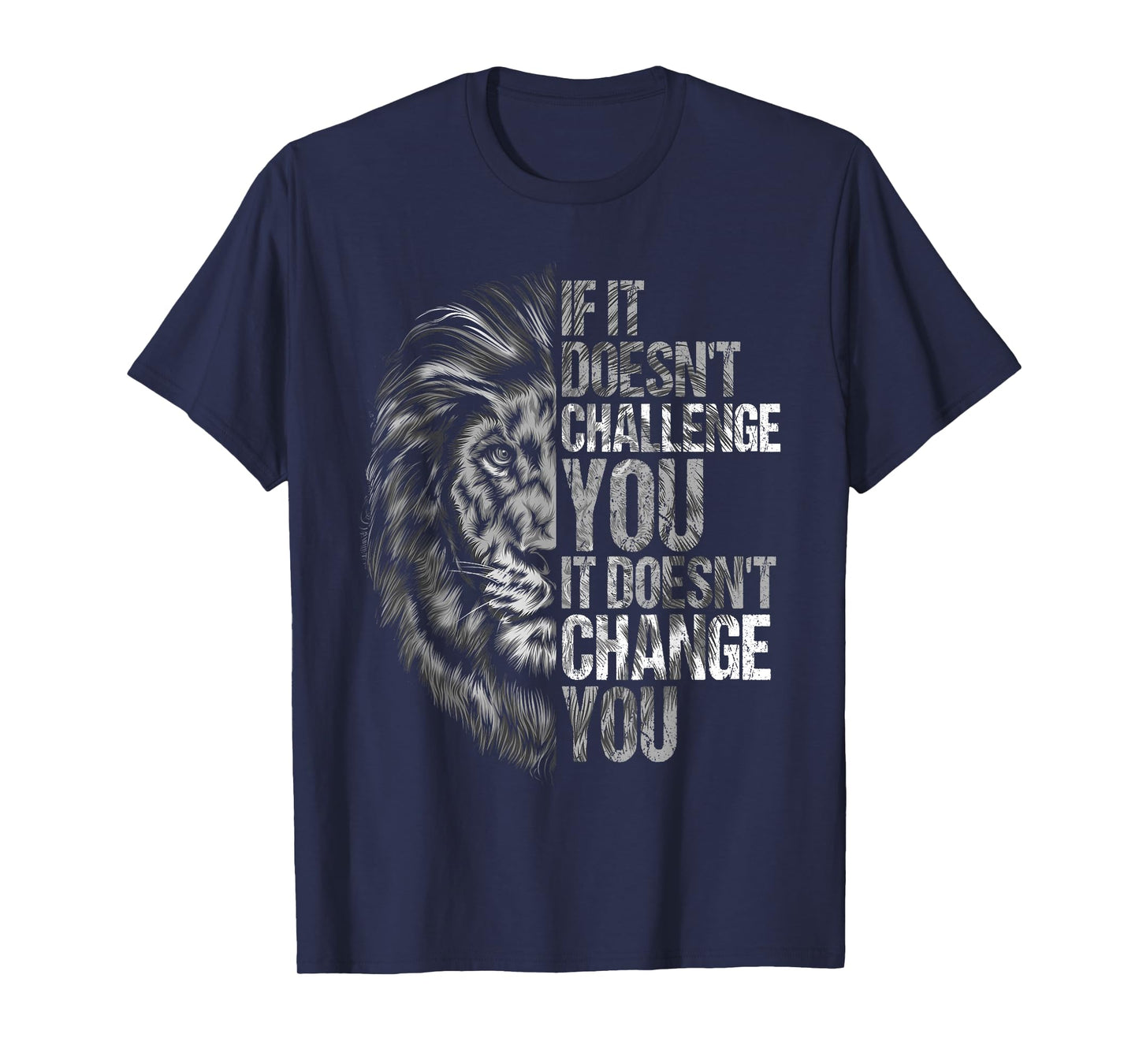 Motivational Training and Fitness Quotes Lion Mindset T-Shirt