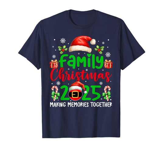 Family Christmas 2025 Matching Xmas Squad Santa Group Outfit T-Shirt