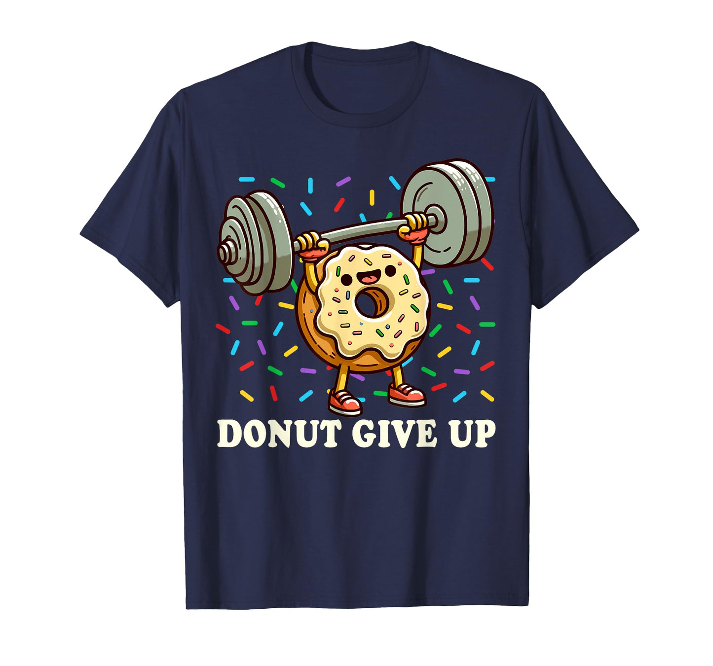 Weightlifting - Funny Fitness Workout Gym Donut Lover T-Shirt