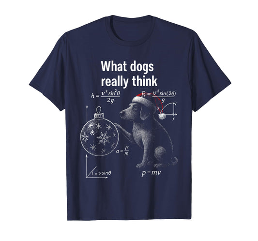 Funny Tennessee Dog Physics Science Humor Christmas T-Shirt
