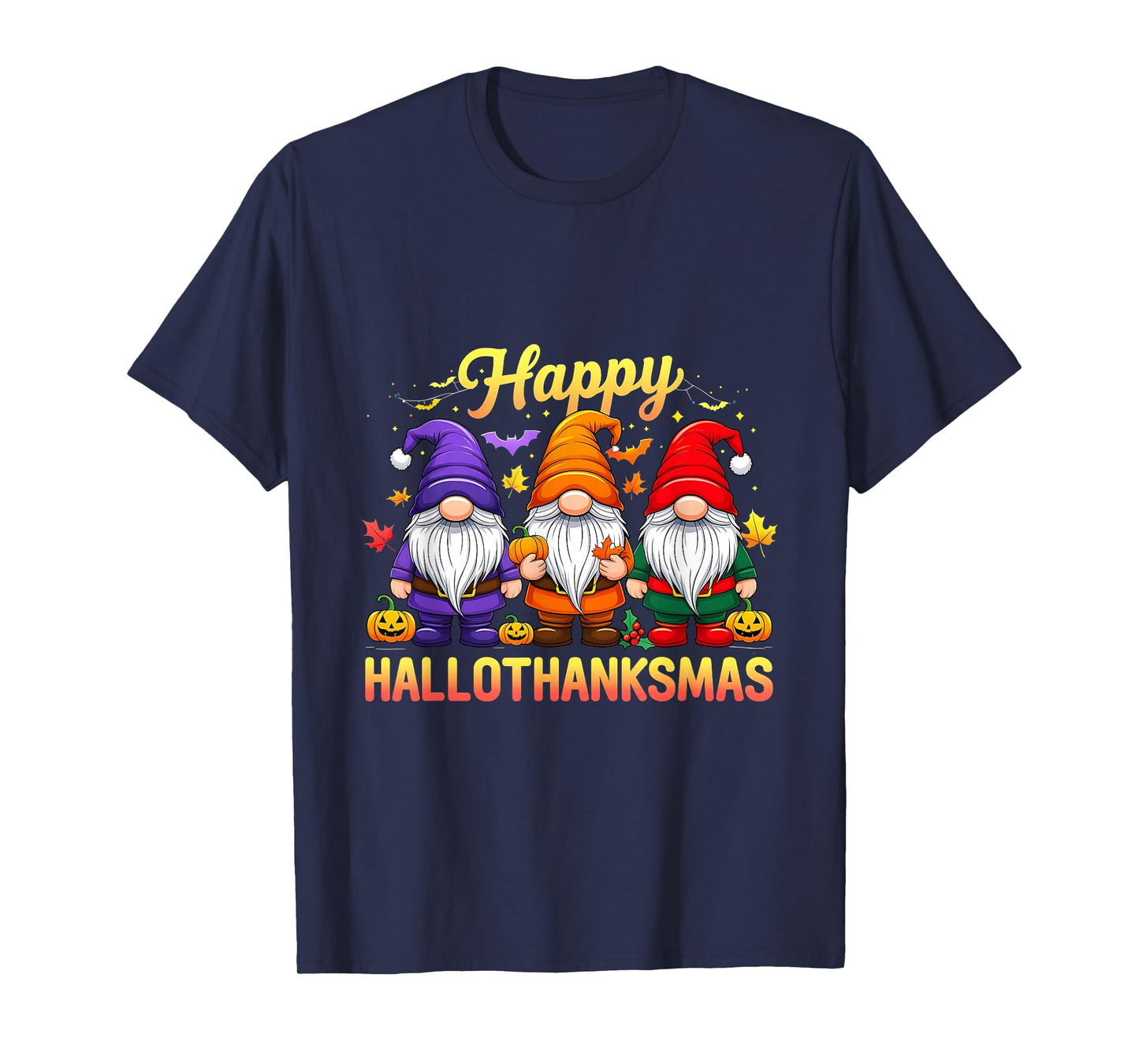 Thanksmas Vintage Happy Hallothanksmas Halloween T-Shirt