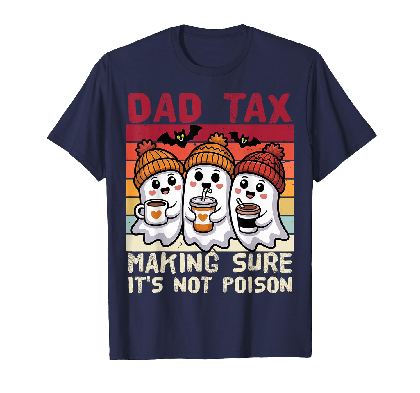 Funny Daddy Boo Halloween Family Matching Costume Ghost Dad T-Shirt