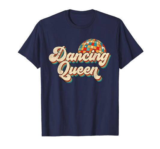 Retro Classic Vintage Dancing Queen 80s 70s Disco Women Girl T-Shirt