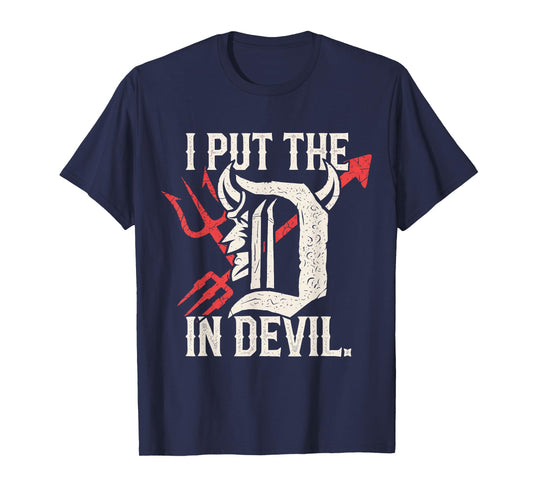 I Put The D in Devil Matching Couple Funny Halloween T-Shirt