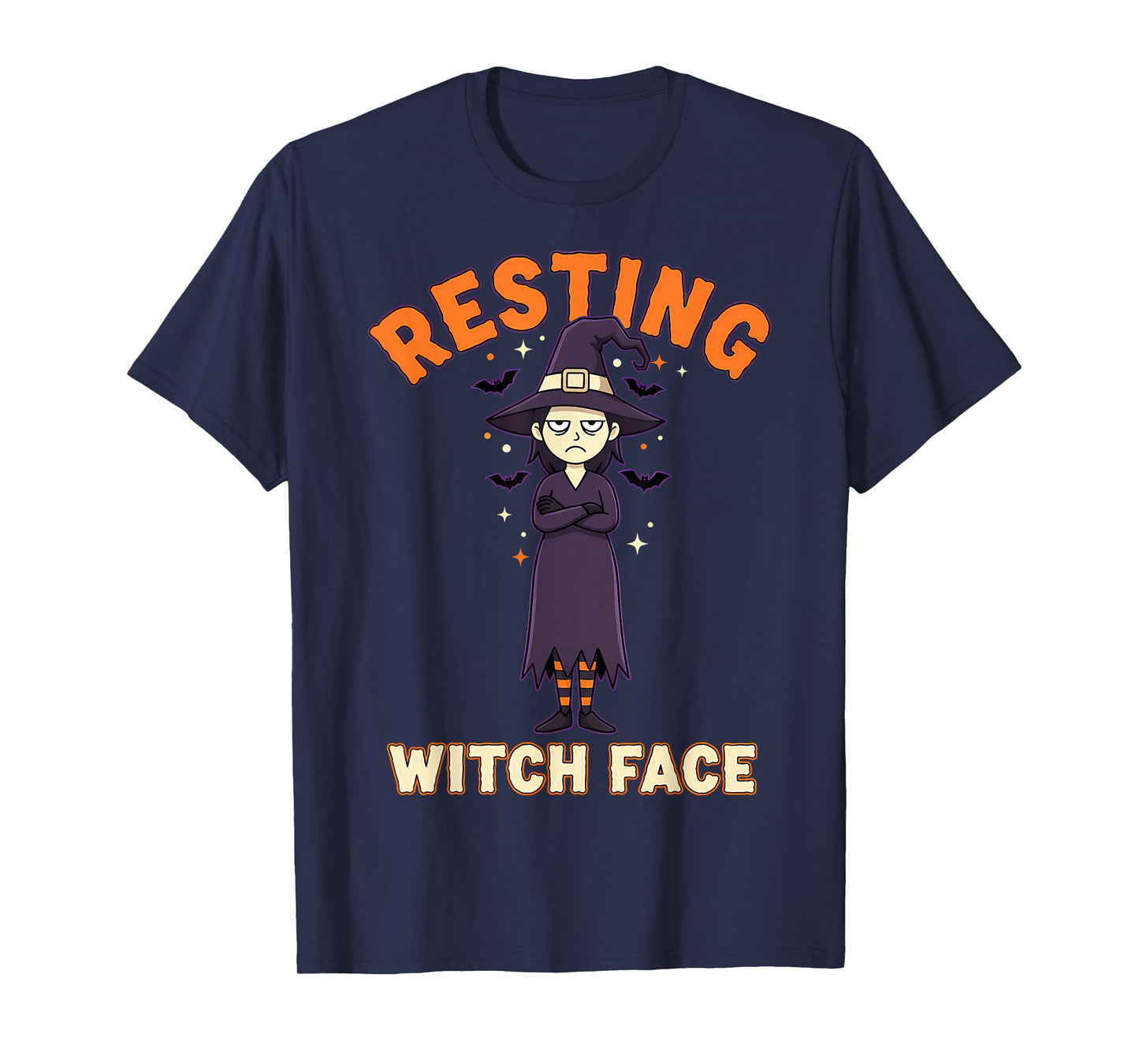 Resting Witch Face Funny Halloween Witch Spooky T-Shirt