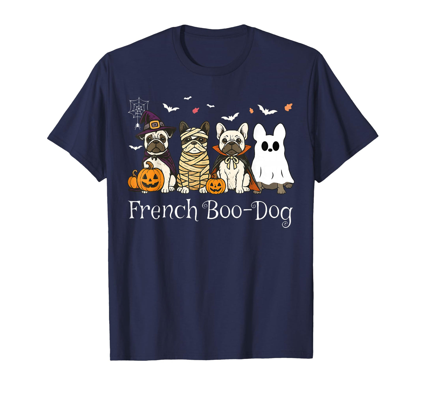 Mummy French Bulldog Halloween French Bulldog Witch Dog Mom T-Shirt