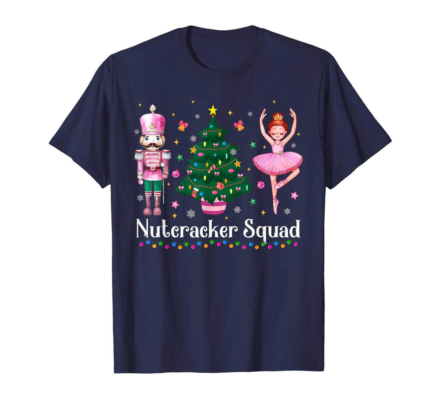 Christmas Nutcracker Squad Ballet Dance Women Kids Girls T-Shirt