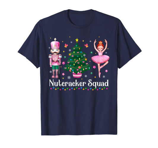 Christmas Nutcracker Squad Ballet Dance Women Kids Girls T-Shirt