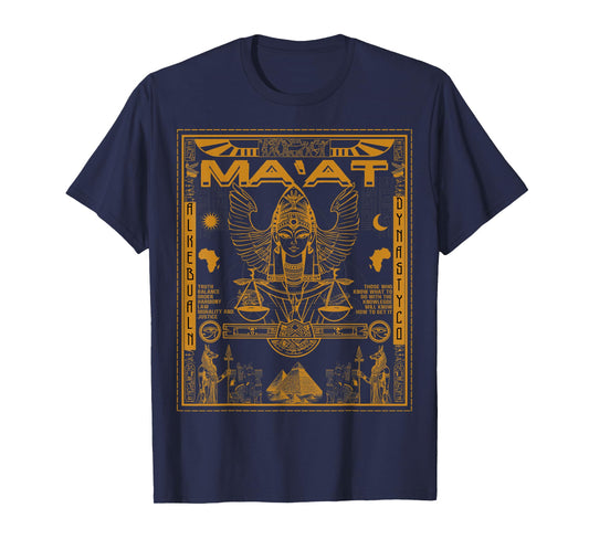 Sacred Geometry Egyptian MA’AT Maat Eye Of Horus Art T-Shirt