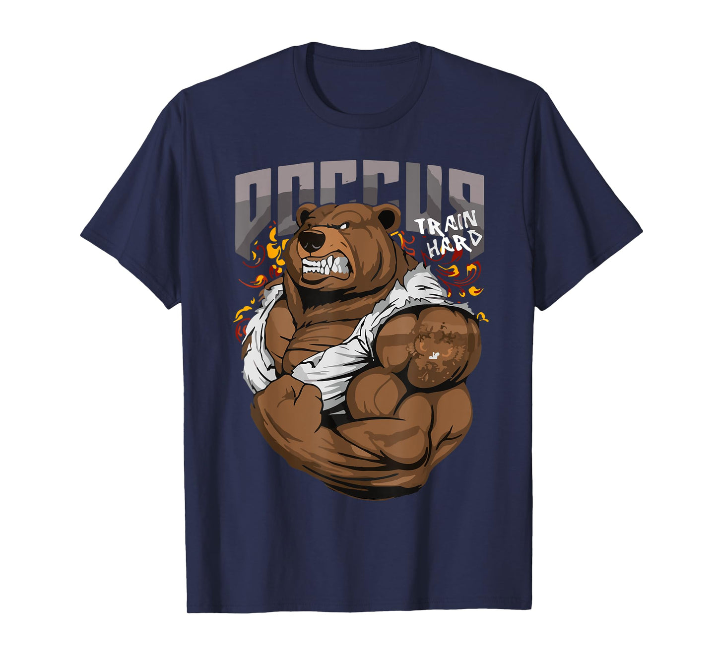 Russian Bear Gym Strong Bear Animal Russia National Animal T-Shirt